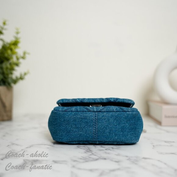 NWT Tory Burch Willa Denim Nano Top Handle Crossbody - Picture 5 of 9